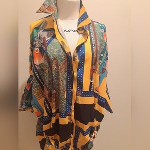 HERMES style Tunic Blouse
